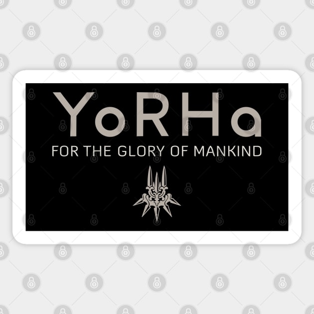 for the glory of mankind Sticker by merch.x.wear